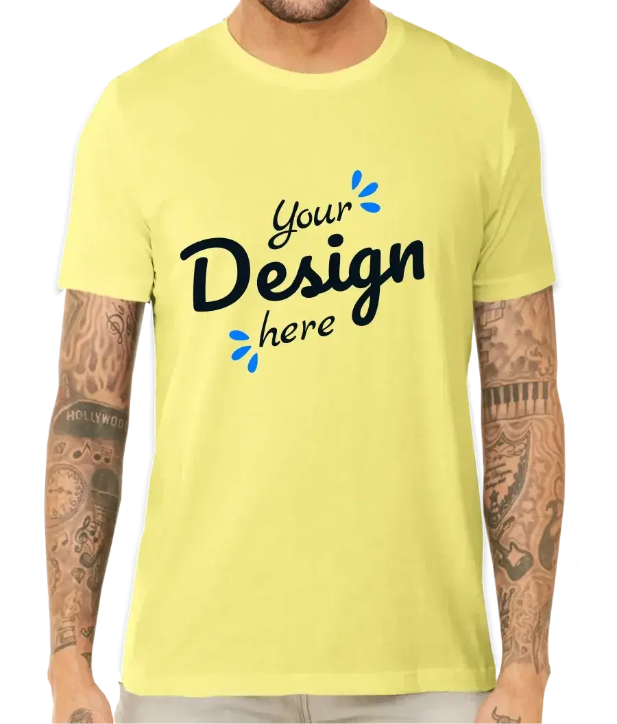 Adult Unisex Bella + Canvas Jersey Premium Yellow T-shirt